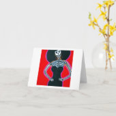 Catrina in Rood Kaart (Gele Bloem)