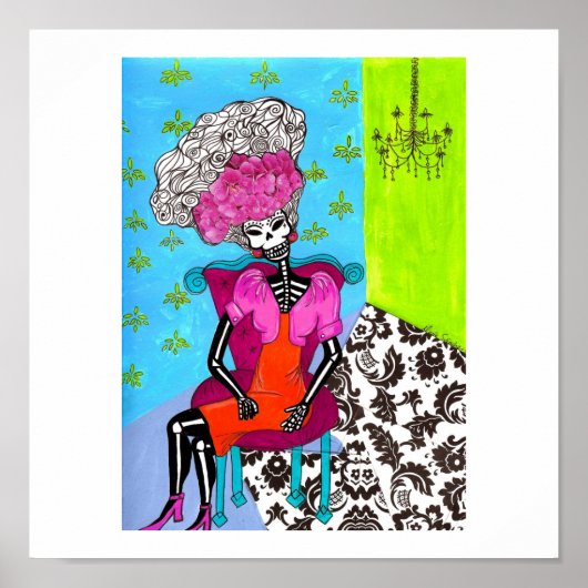 Catrina  in roze poster (Voorkant)