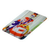 Catrina op een Flexible Magnet Donkey Magneet (Linkerzijde)