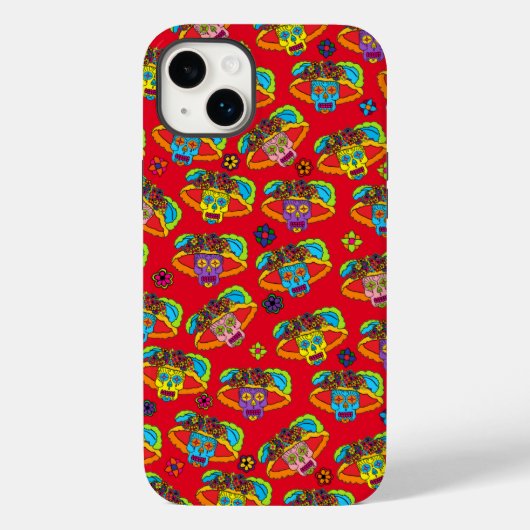 Catrina Sugar Skull Case-Mate iPhone Case (Achterkant)