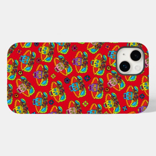 Catrina Sugar Skull Case-Mate iPhone Case (Achterkant (horizontaal))