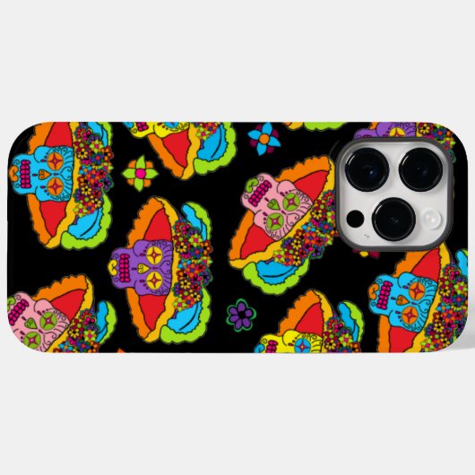 Catrina Sugar Skull Case-Mate iPhone Case (Achterkant (horizontaal))
