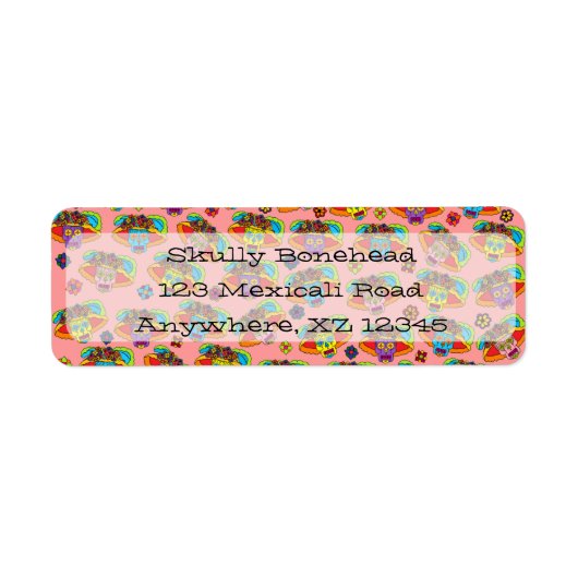 Catrina Sugar Skull Etiket (Voorkant)