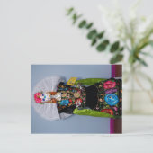 Catrina Tehuana Feestdagenkaart (Staand voorkant)