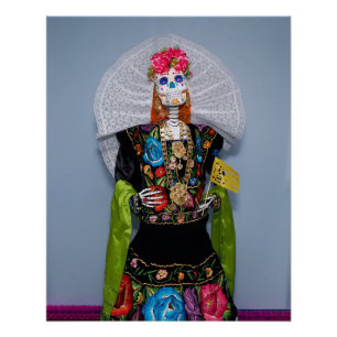 Catrina Tehuana Perfect Poster