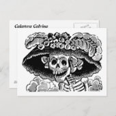 CatrinaBriefkaart van Calavera Briefkaart (Voorkant / Achterkant)