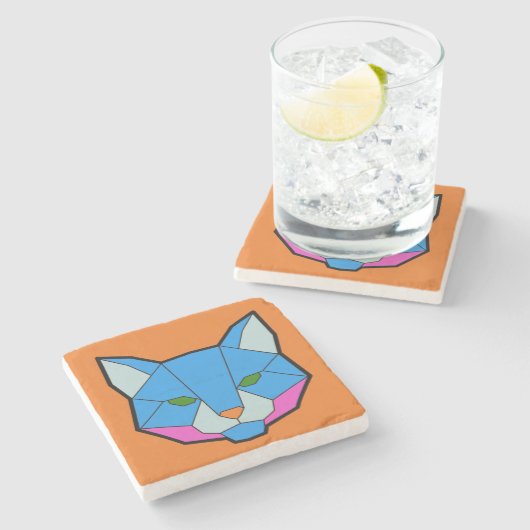 catrix laranja stenen onderzetter (Zijkant)