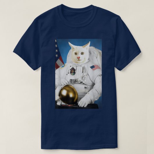 Catronaut Cat Astronaut Deep In Space T-shirt (Design voorkant)