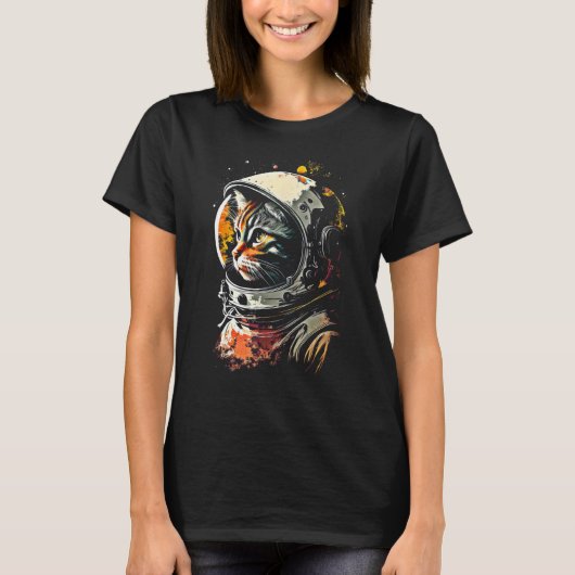 Catronaut Cat Astronaut space cat T-shirt (Voorkant)