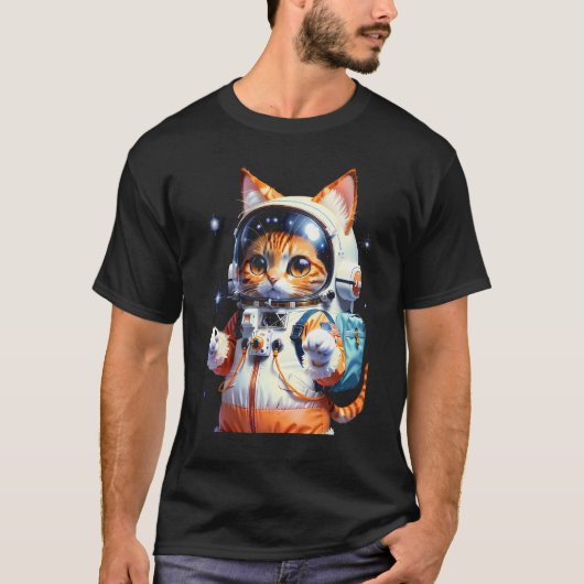 Catronaut Kat Astronaut ruimte kat 3 T-shirt (Voorkant)