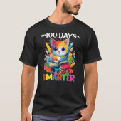Cats 100th Day of School Teacher 100 days smarter T-shirt (Voorkant)