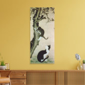 Cats, 17th century (ink on silk) canvas afdruk (Insitu (Woonkamer))