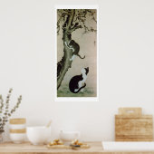 Cats, 17th century (ink on silk) poster (Keuken)