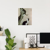 Cats, 17th century (ink on silk) poster (Thuiskantoor)