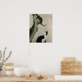 Cats, 17th century (ink on silk) poster (Keuken)