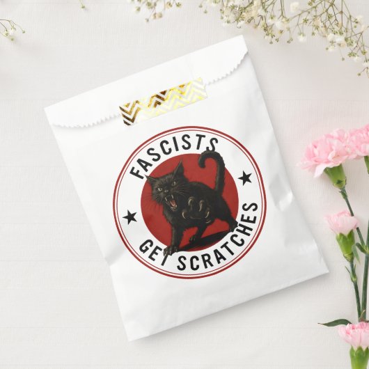 Cats Against Fascists Bedankzakje (Gezegeld)