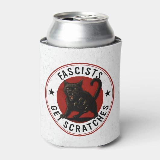 Cats Against Fascists Blikjeskoeler (Blikje Voorkant)
