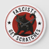 Cats Against Fascists Grote Klok (Voorkant)