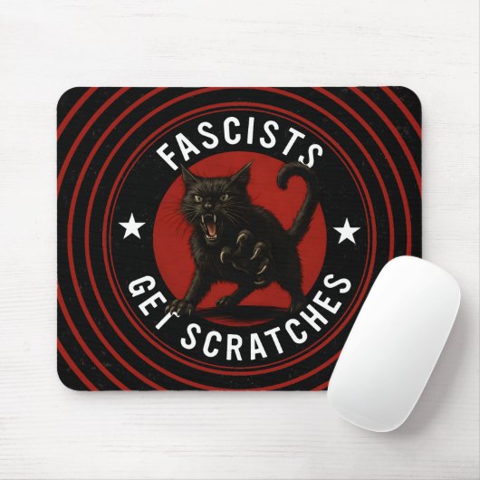 Cats Against Fascists Muismat (Met muis)
