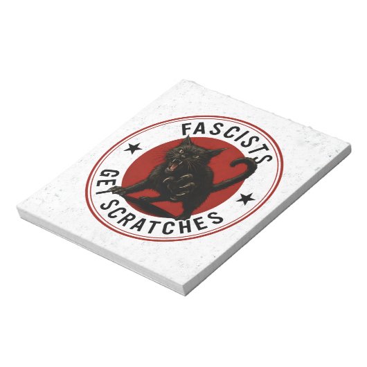 Cats Against Fascists Notitieblok (Linkerzijde)