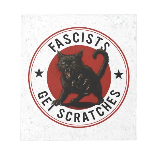 Cats Against Fascists Notitieblok (Voorkant)