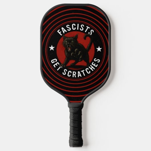 Cats Against Fascists Pickleball Paddle (Voorkant)