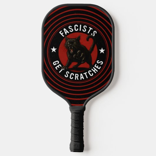 Cats Against Fascists Pickleball Paddle (Achterkant)