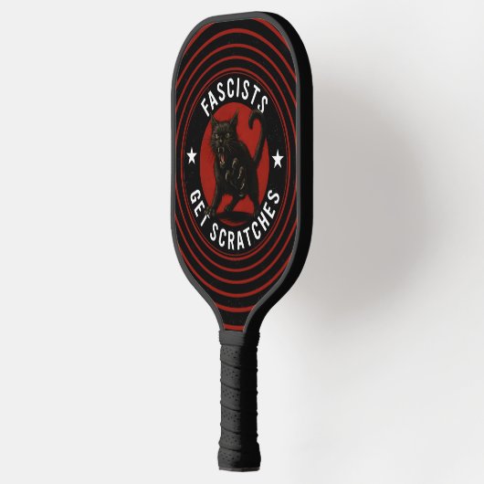 Cats Against Fascists Pickleball Paddle (Links)