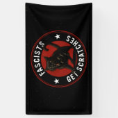 Cats Against Fascists Spandoek (Verticaal)