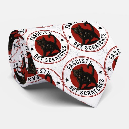 Cats Against Fascists Stropdas (Opgerold)