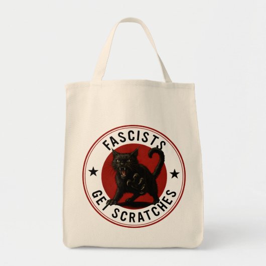 Cats Against Fascists Tote Bag (Voorkant)