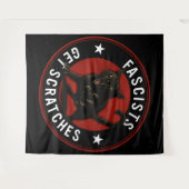 Cats Against Fascists Wandkleed (Voorkant (horizontaal))