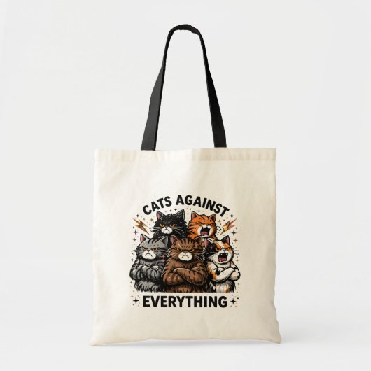 Cats Against Tote Bag (Voorkant)