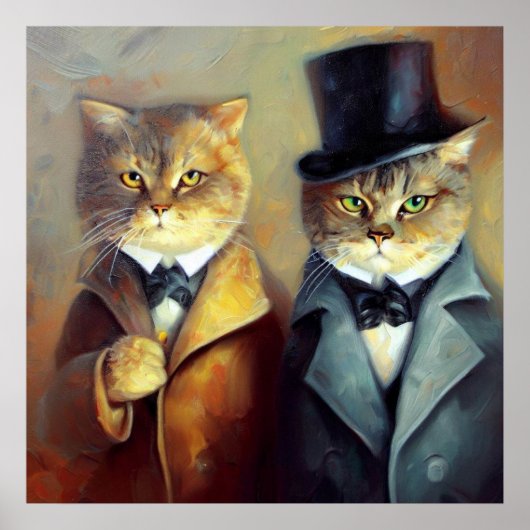 Cats als Holmes en Watson Poster (Voorkant)