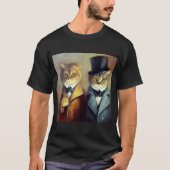 Cats als Holmes en Watson T-shirt (Voorkant)