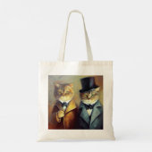 Cats als Holmes en Watson Tote Bag (Achterkant)