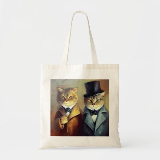 Cats als Holmes en Watson Tote Bag (Voorkant)