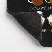 Cats & Coffee Lover Funny Caffeine Quote Cattf Muismat (Hoek)