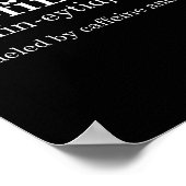 Cats & Coffee Lover Funny Caffeine Quote Coffe Poster (Hoek)