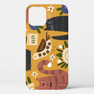 Cats and Birds, met de hand getekend. Case-Mate iPhone Case