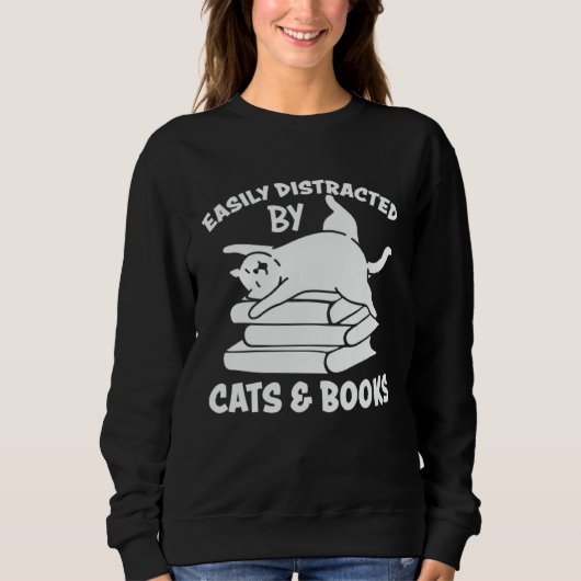 Cats And Books   Cute Cat Owner Cat  Cat Mom Trui (Voorkant)