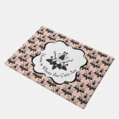 Cats and Catnip Damask Kijk Patroon Deurmat (Schuin)