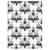 Cats and Catnip Damask Kijk Patroon Klembord (Achterkant)