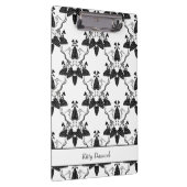 Cats and Catnip Damask Kijk Patroon Klembord (Rechts)