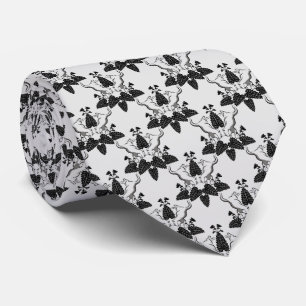 Cats and Catnip Damask Kijk Patroon Stropdas