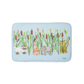 Cats and Cattails Badmat (Voorkant)