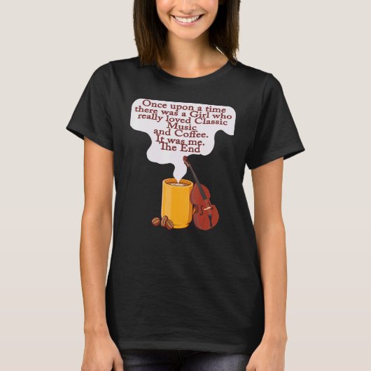 Cats and Classic Music  Once Upon A Time Girl T-shirt (Voorkant)