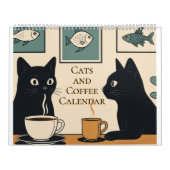 Cats and Coffee Calendar Kalender (Hoes)