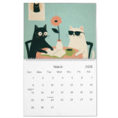 Cats and Coffee Calendar Kalender (Mar 2026)