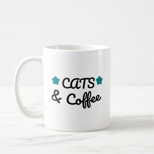 Cats and Coffee – Cute Cat Lover Coffee Koffiemok (Links)
